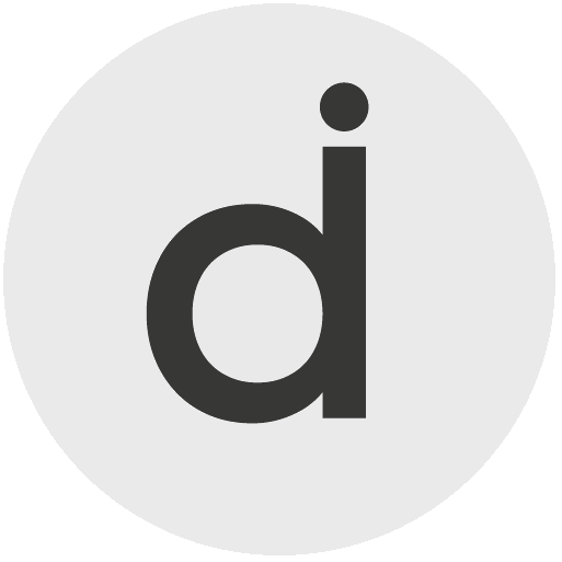 datch icon - a small letter d with a dot above it, enclosed in a circle